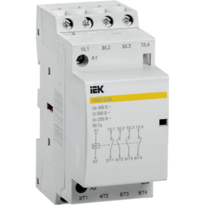 Контактор модульный IEK КМ25-22М AC - MKK11-25-22 Контактор модульный IEK КМ25-22М AC - MKK11-25-22