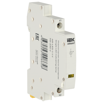 Лампа индикаторная одинарная IEK ARMAT AR-LED-1-1-Y LED 110-230В AC
