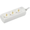 Удлинитель IEK У03 3 места 2P+PE/1,5м 3х1мм2 10А/250В GENERICA - WYP10-10-03-D15-Z-G
