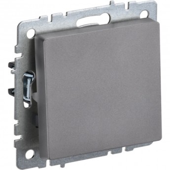 Выключатель 1-клавишный IEK BRITE 10А ВС10-1-0-БрС сталь - BR-V10-0-10-K46 Выключатель 1-клавишный IEK BRITE 10А ВС10-1-0-БрС сталь - BR-V10-0-10-K46