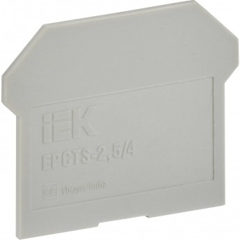 Заглушка IEK для CTS 2,5/4мм2 серая Заглушка IEK для CTS 2,5/4мм2 серая